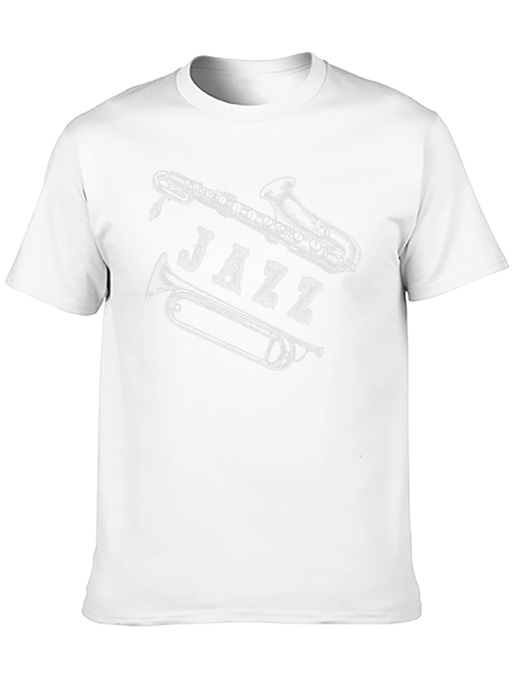 Jazz Music T-Shirt - Saxophone Trumpet Design