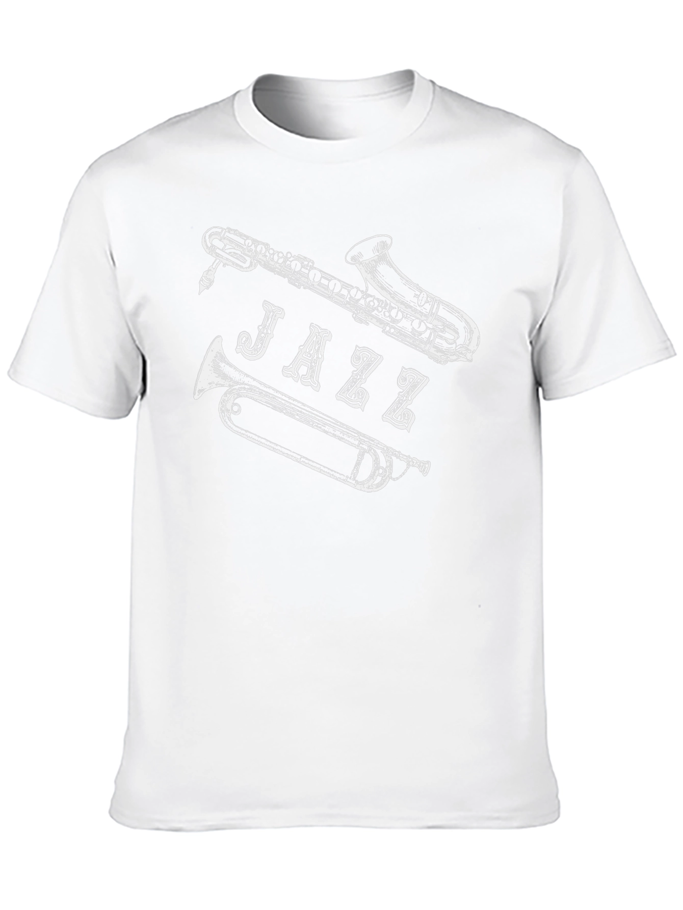 Jazz Music T-Shirt - Saxophone Trumpet Design