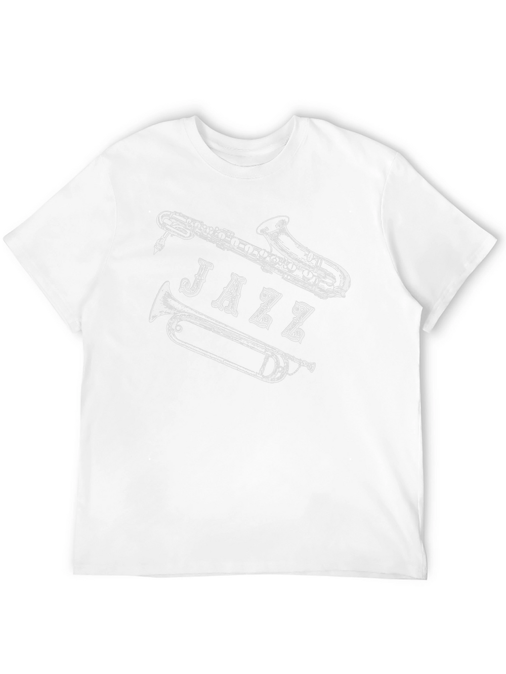 Jazz Music T-Shirt - Saxophone Trumpet Design
