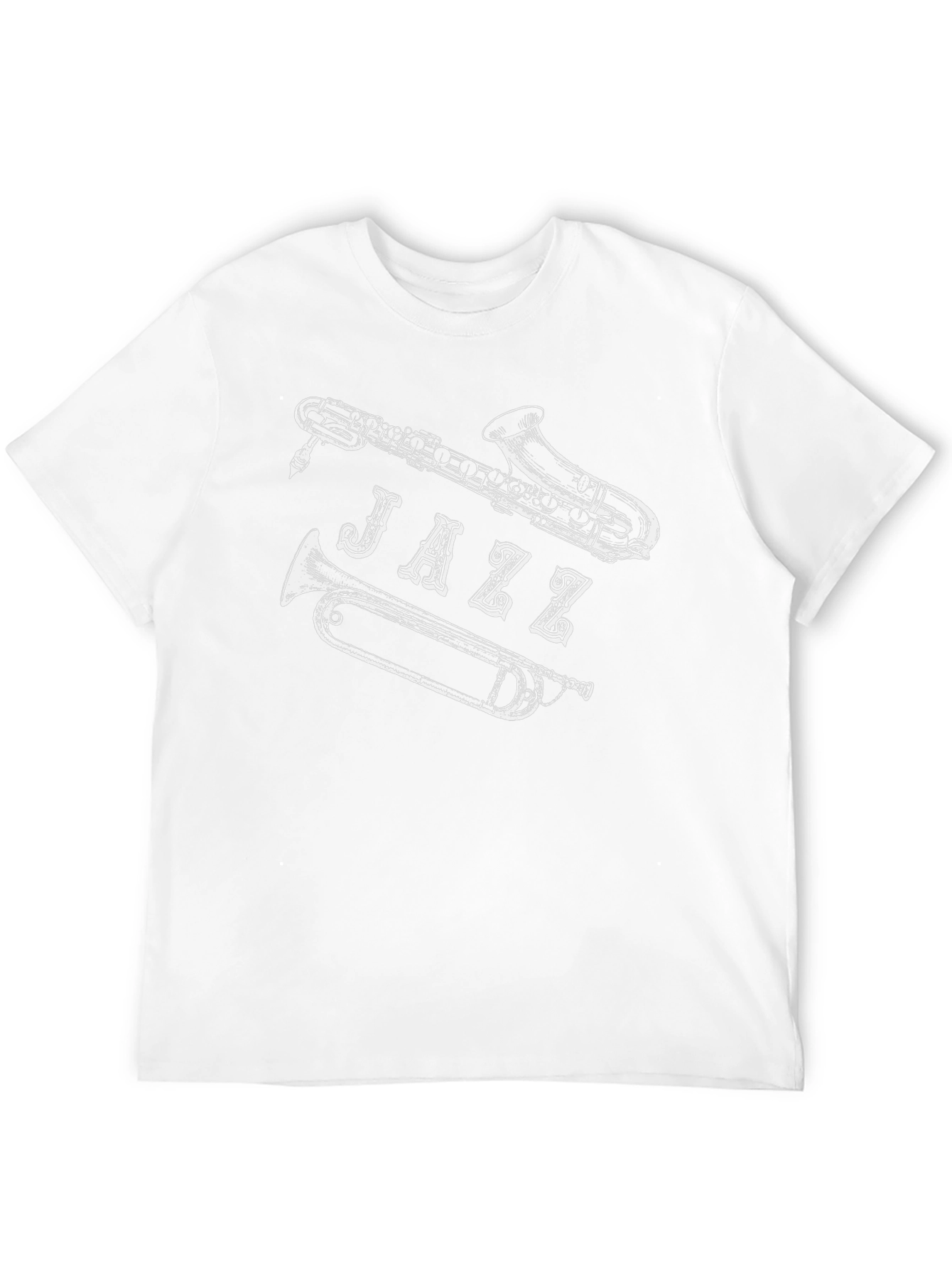 Jazz Music T-Shirt - Saxophone Trumpet Design