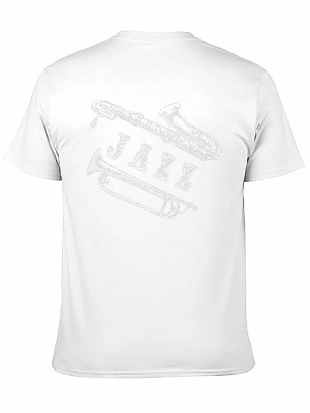 Jazz Music T-Shirt - Saxophone Trumpet Design