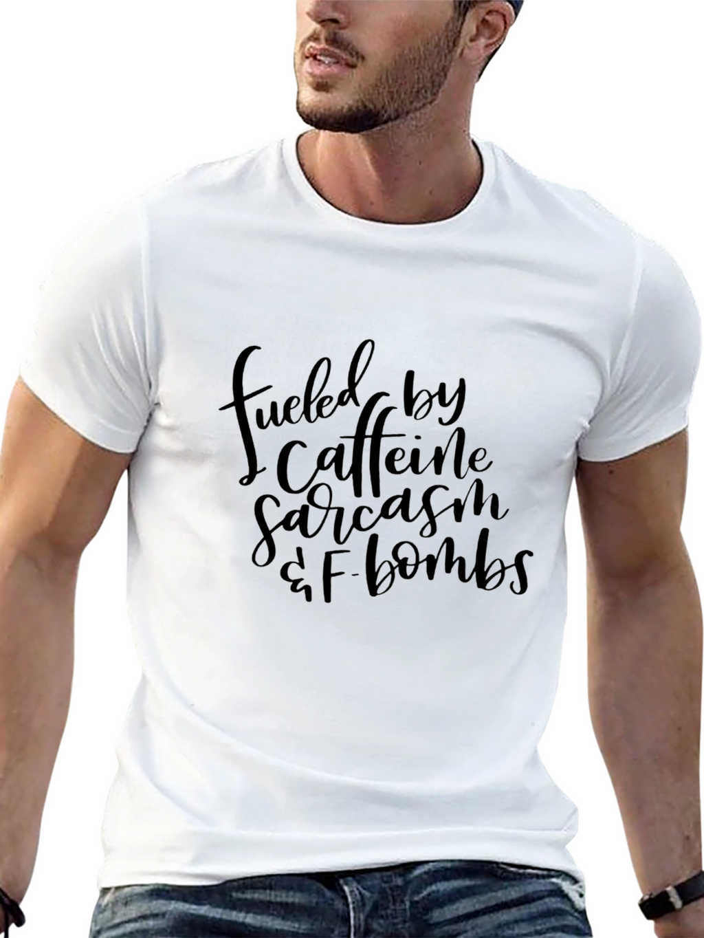 Fueled by Caffeine Graphic Tee - Black