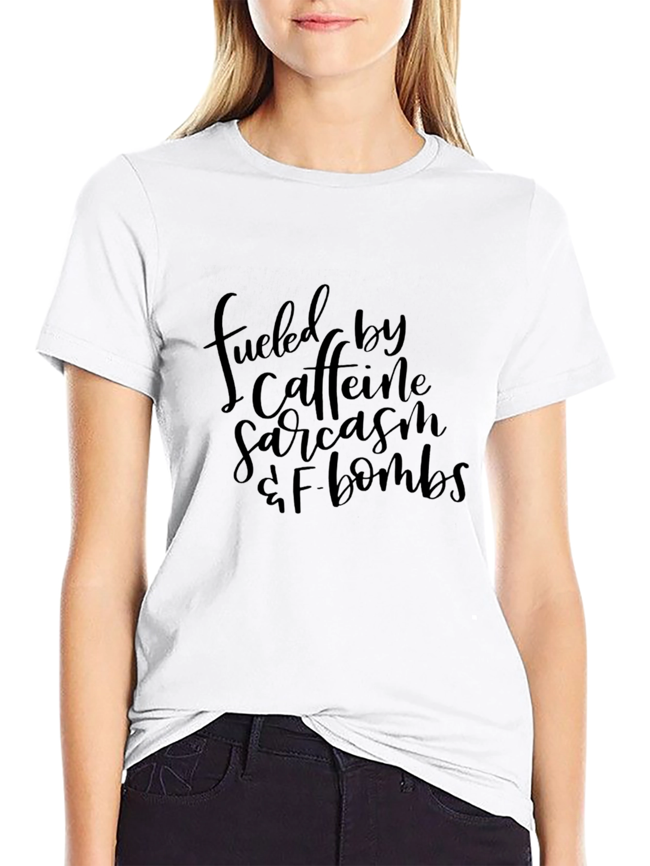 Fueled by Caffeine Graphic Tee - Black