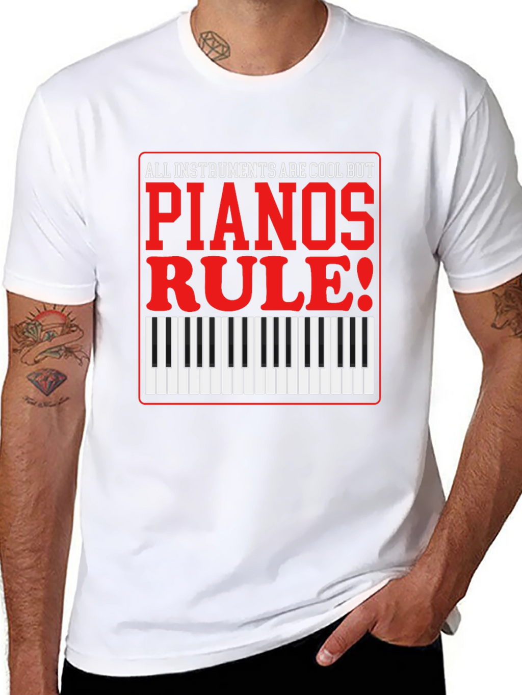 Piano Lovers T-Shirt: All Instruments Are Cool