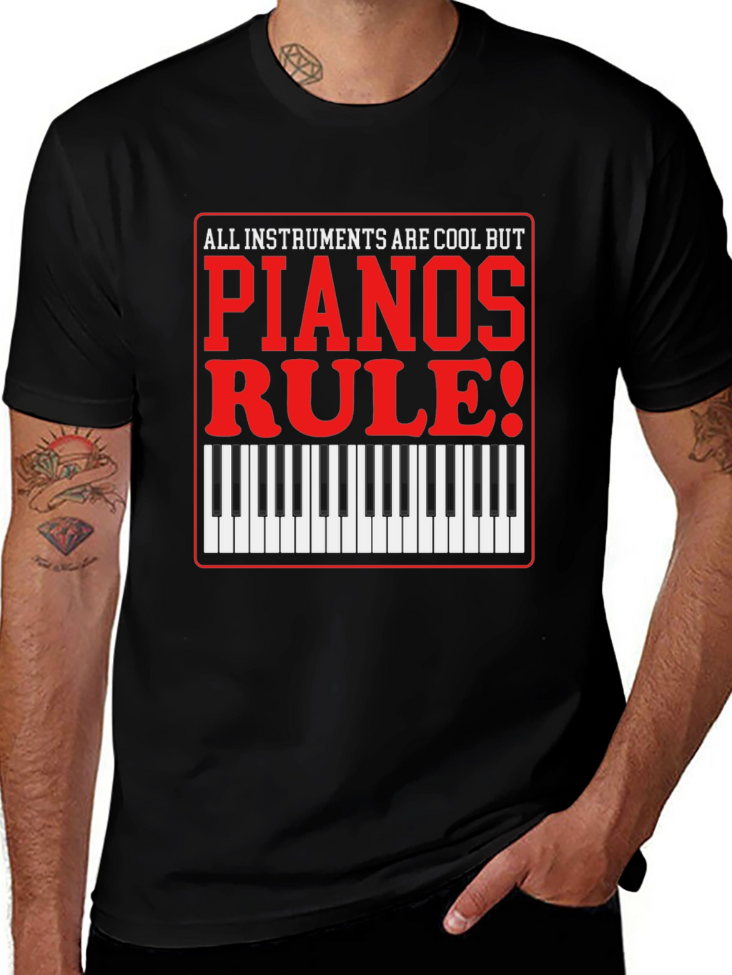 Piano Lovers T-Shirt: All Instruments Are Cool
