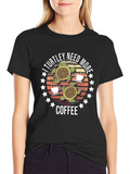 Turtle Coffee T-Shirt - Need More Coffee