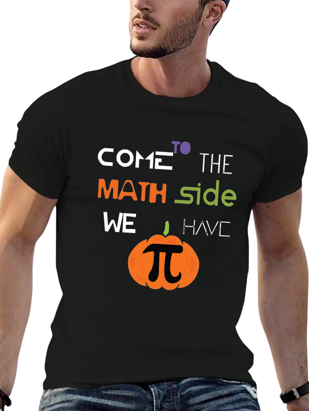 Math Side Pumpkin T-Shirt - Halloween Geek