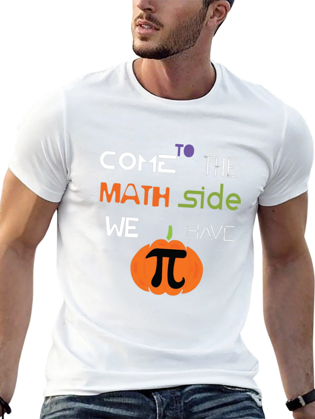 Math Side Pumpkin T-Shirt - Halloween Geek