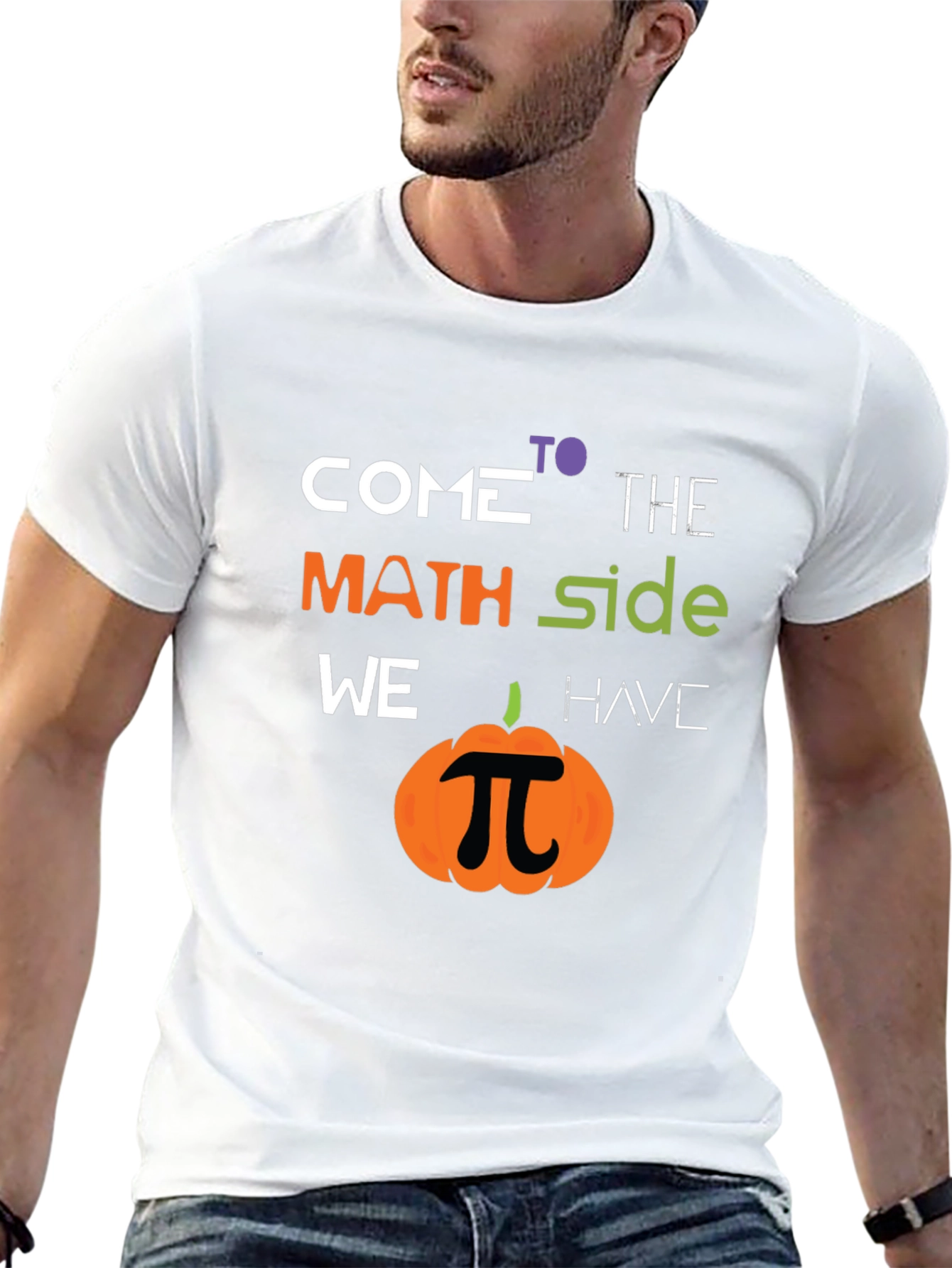 Math Side Pumpkin T-Shirt - Halloween Geek