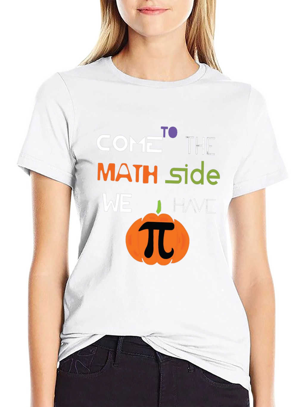 Math Side Pumpkin T-Shirt - Halloween Geek