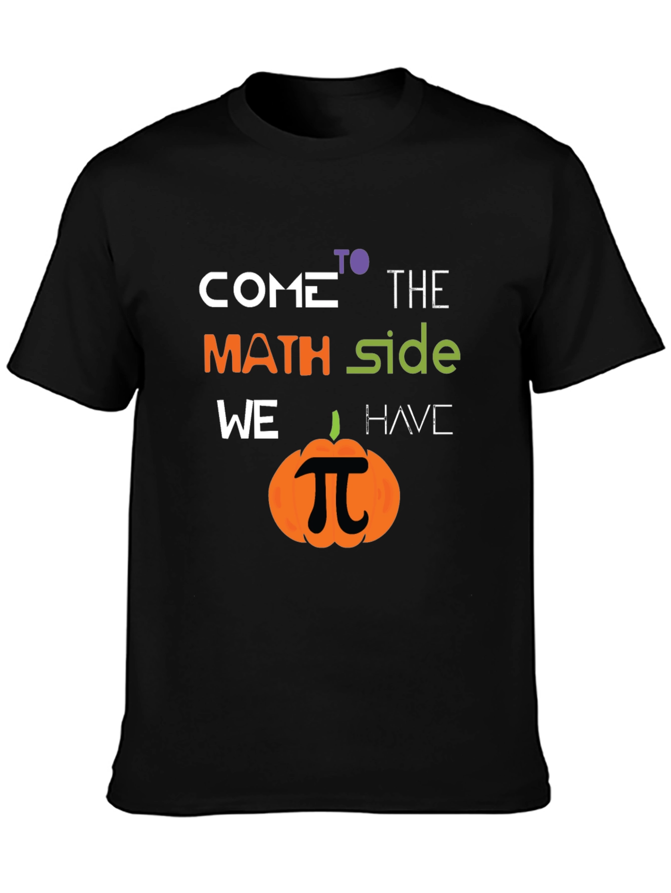 Math Side Pumpkin T-Shirt - Halloween Geek