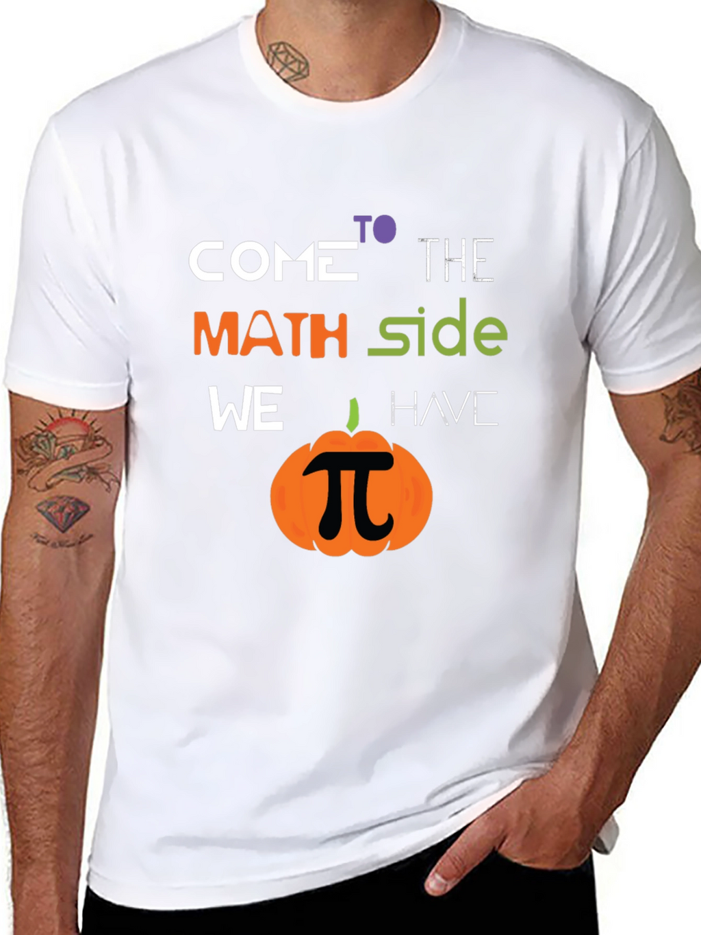 Math Side Pumpkin T-Shirt - Halloween Geek