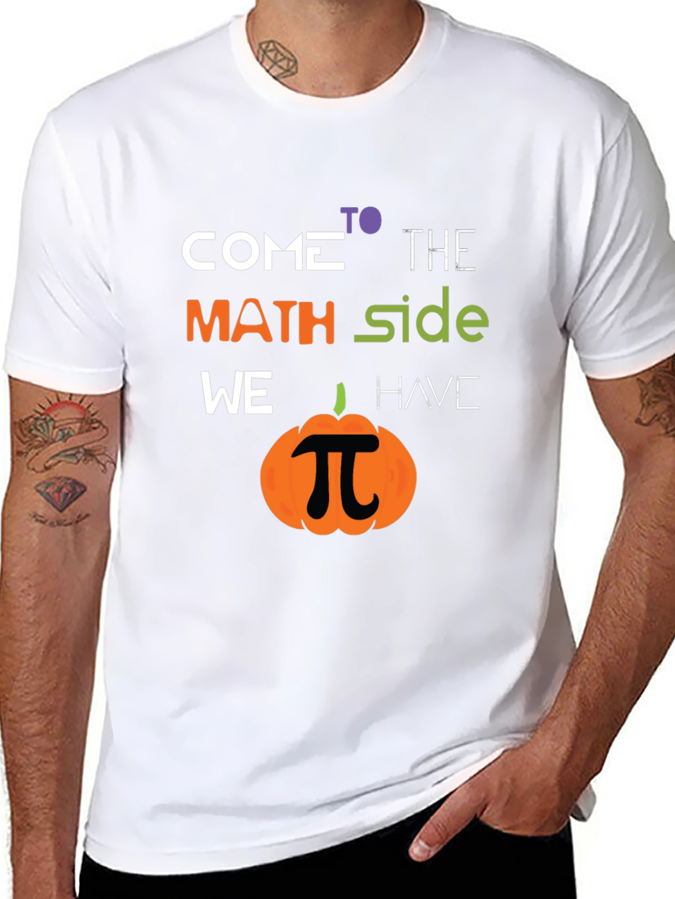 Math Side Pumpkin T-Shirt - Halloween Geek