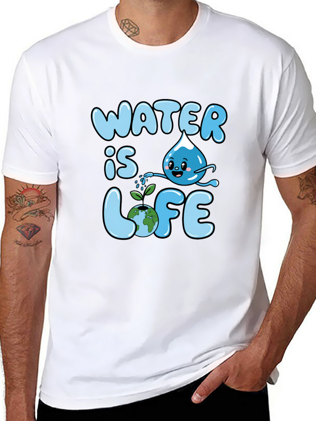 Water Is Life Graphic T-Shirt