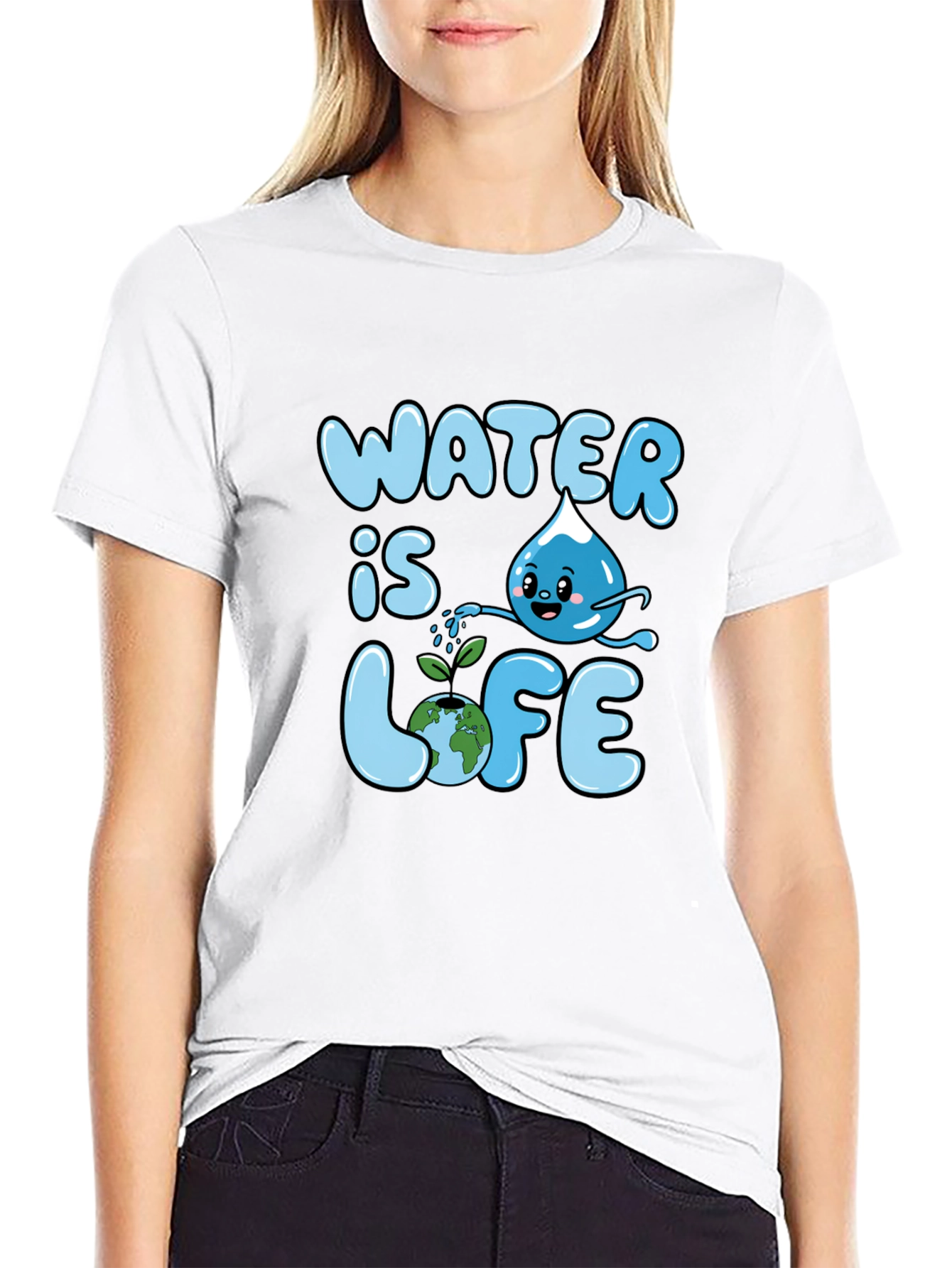 Water Is Life Graphic T-Shirt