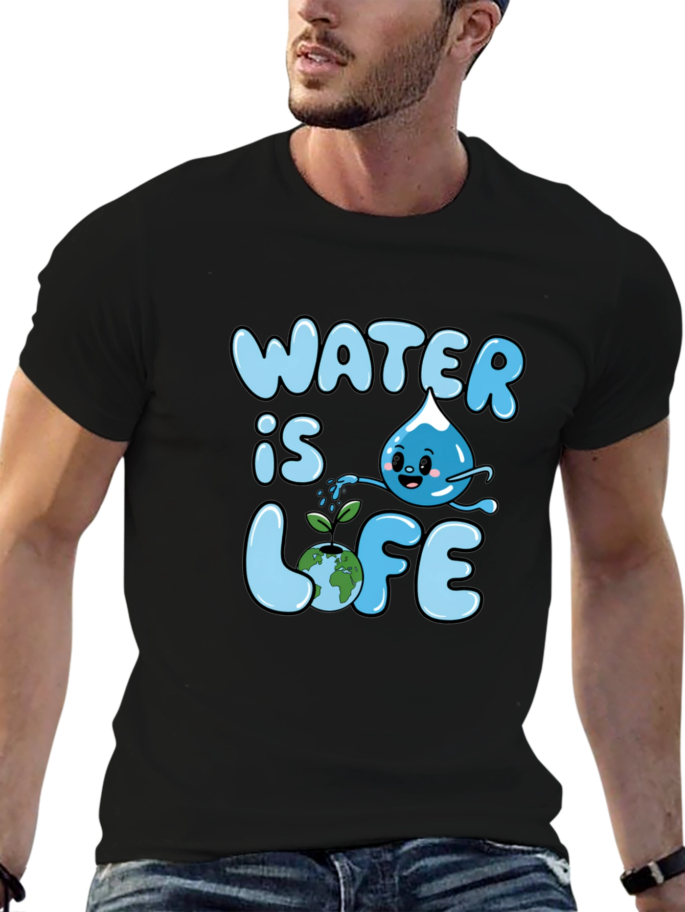 Water Is Life Graphic T-Shirt