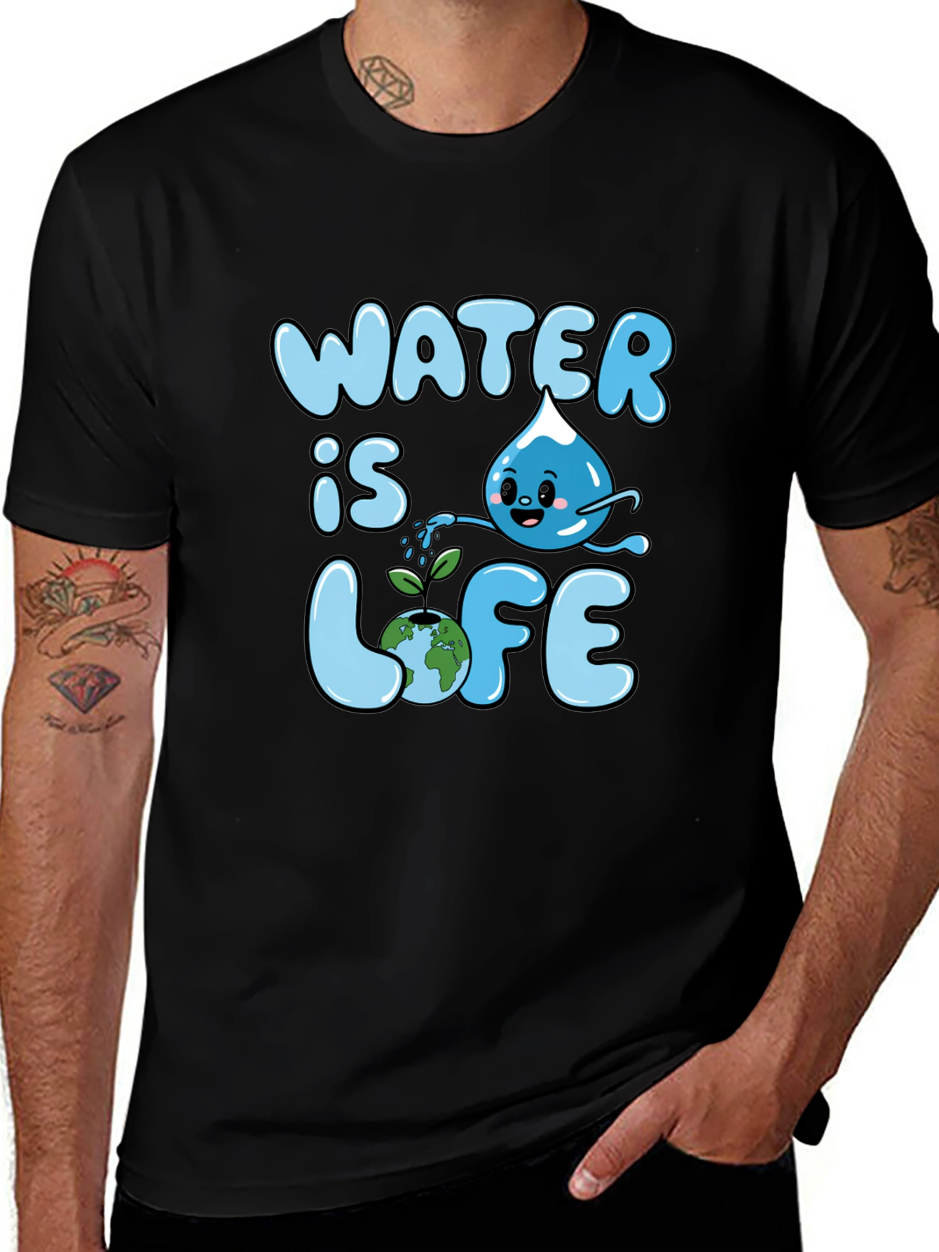 Water Is Life Graphic T-Shirt