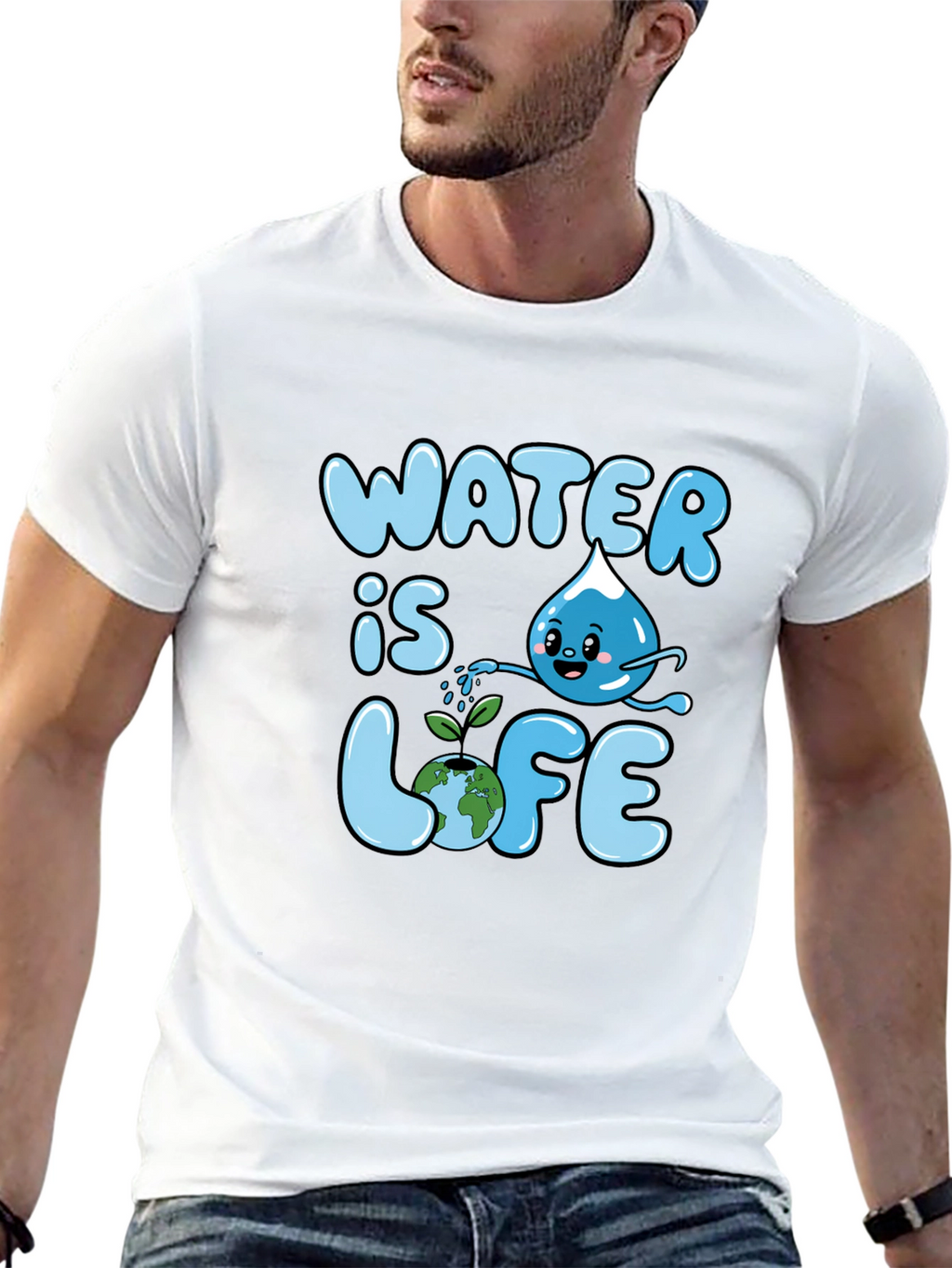 Water Is Life Graphic T-Shirt