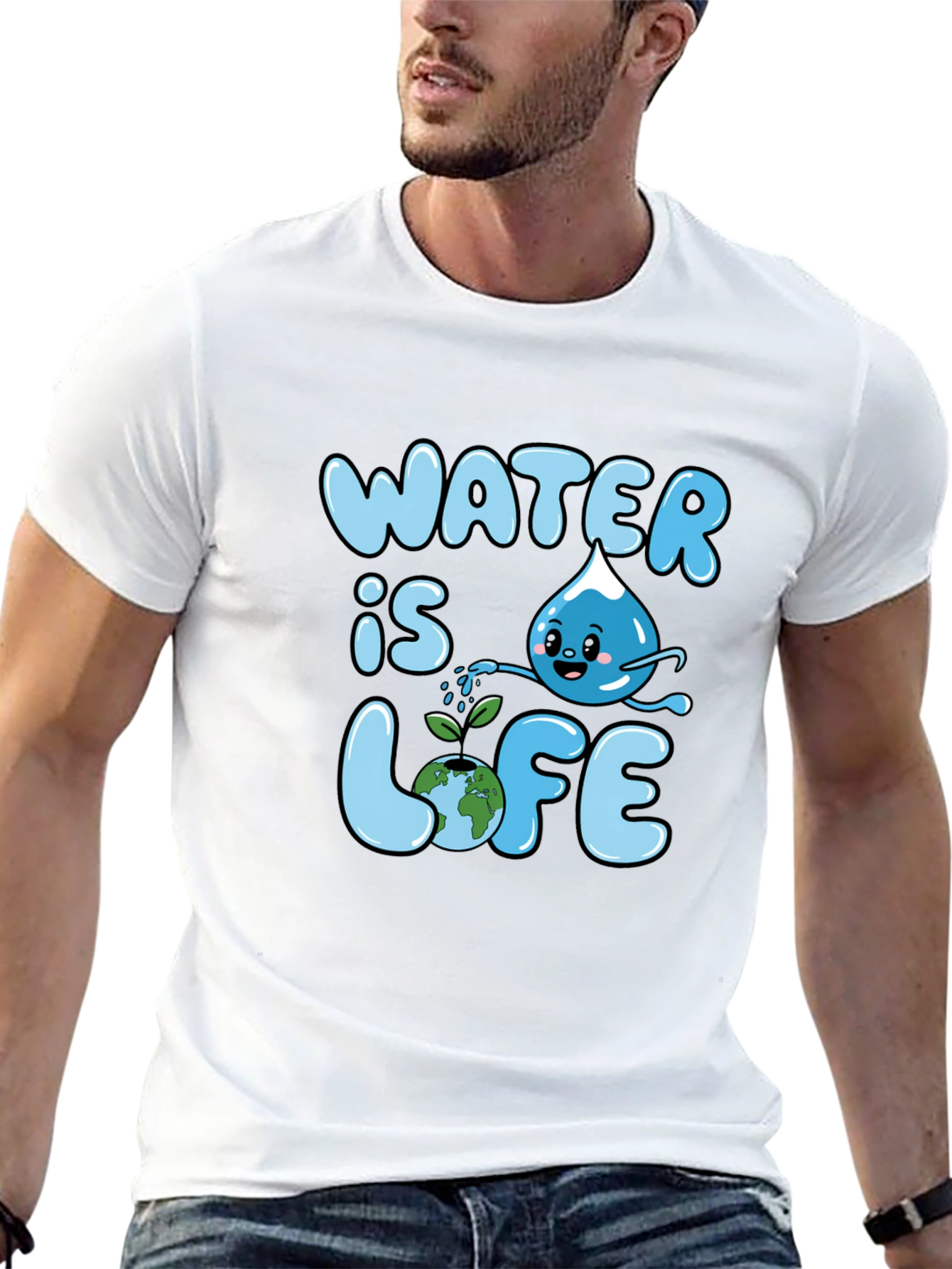 Water Is Life Graphic T-Shirt