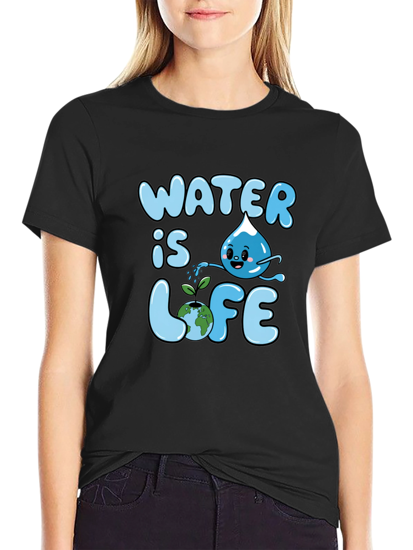 Water Is Life Graphic T-Shirt