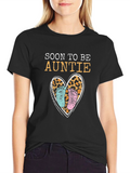 Soon to Be Auntie Pregnancy Announcement T-Shirt