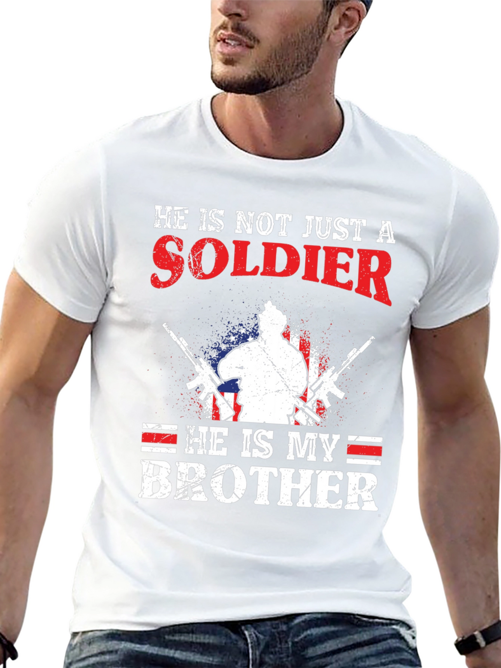 Soldier Brother T-Shirt - Patriotic Design