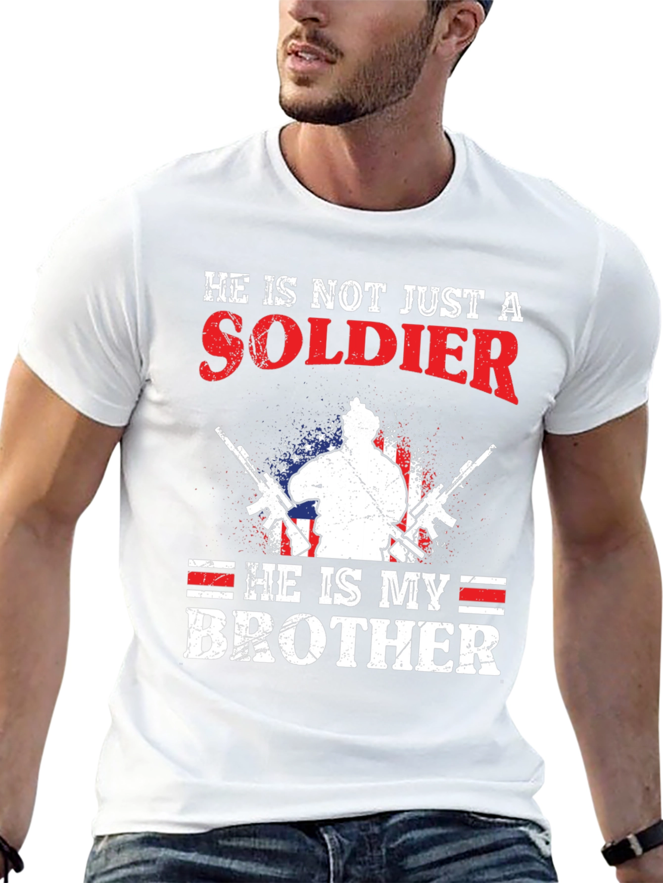 Soldier Brother T-Shirt - Patriotic Design