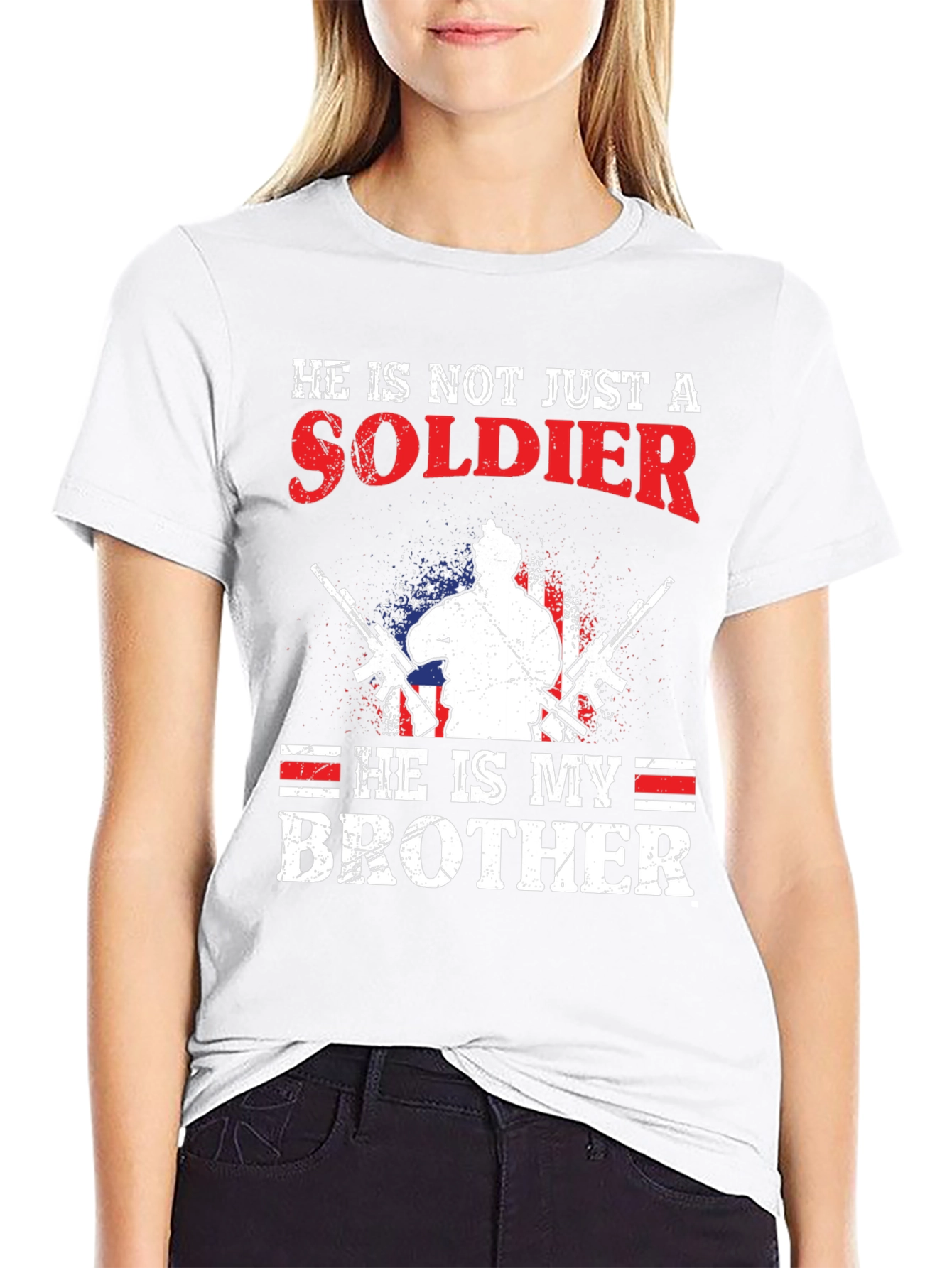 Soldier Brother T-Shirt - Patriotic Design