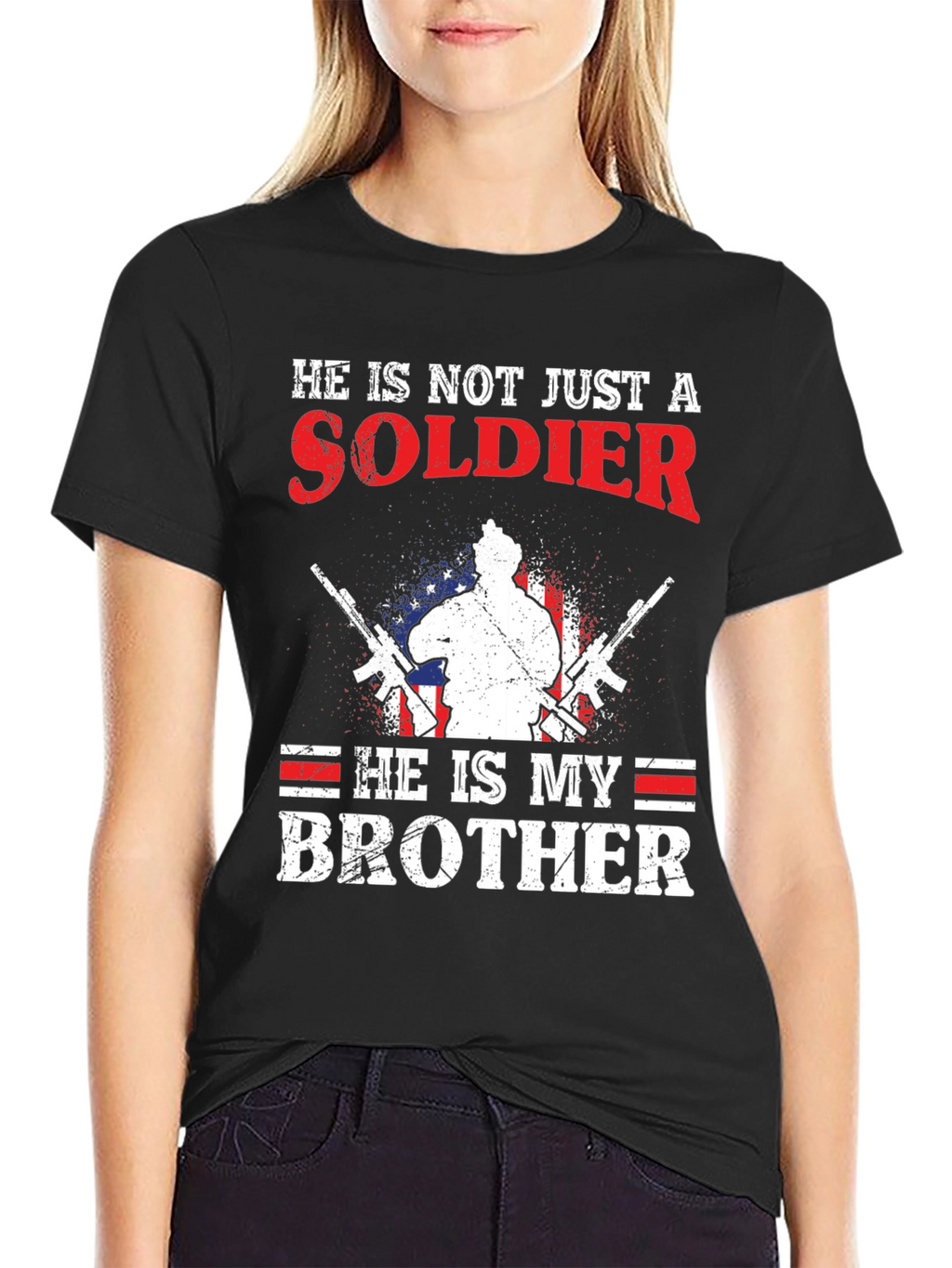 Soldier Brother T-Shirt - Patriotic Design