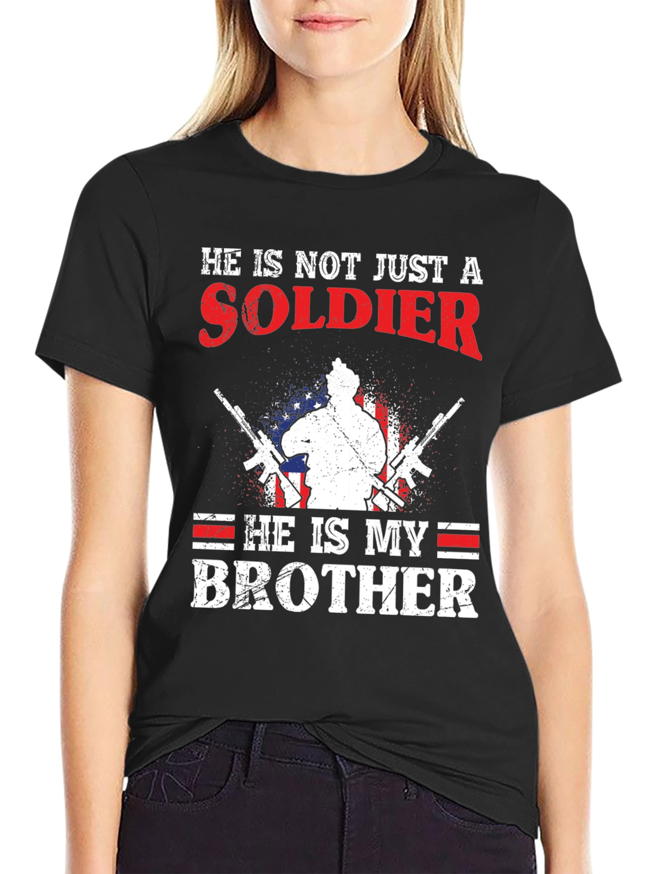 Soldier Brother T-Shirt - Patriotic Design