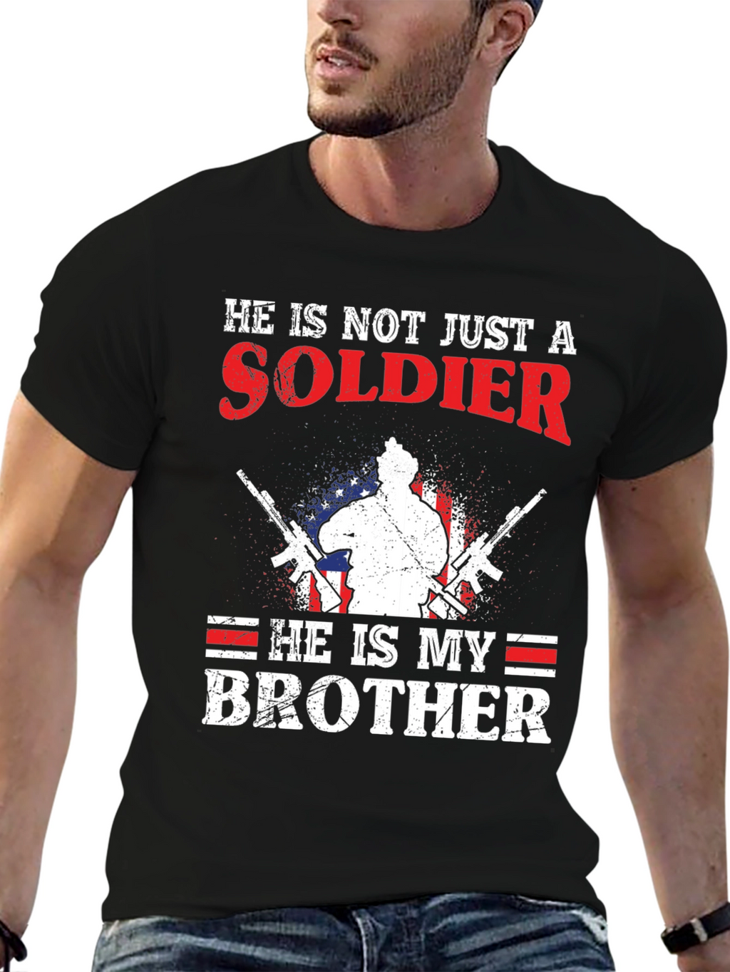 Soldier Brother T-Shirt - Patriotic Design