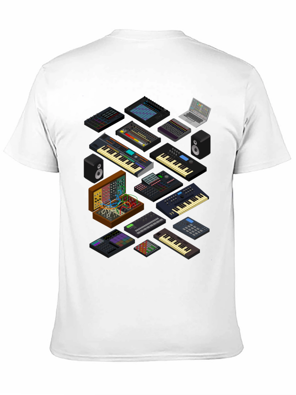 Synthesizer Graphic T-Shirt - Music Producer Tee