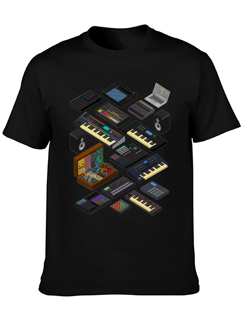 Synthesizer Graphic T-Shirt - Music Producer Tee