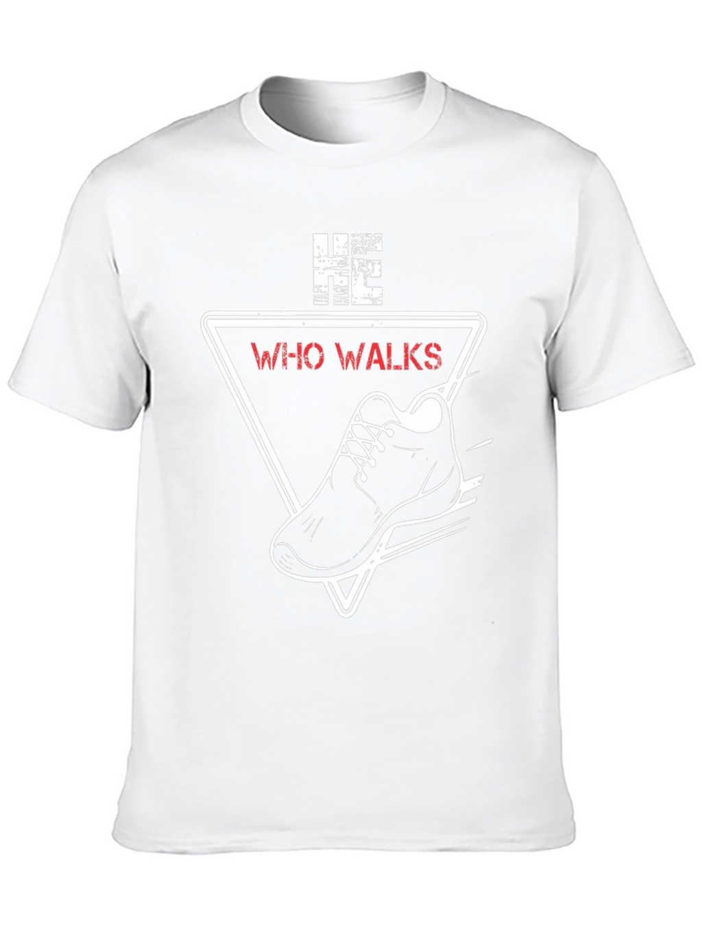 Who Walks Graphic Tee - Mens Black T-Shirt