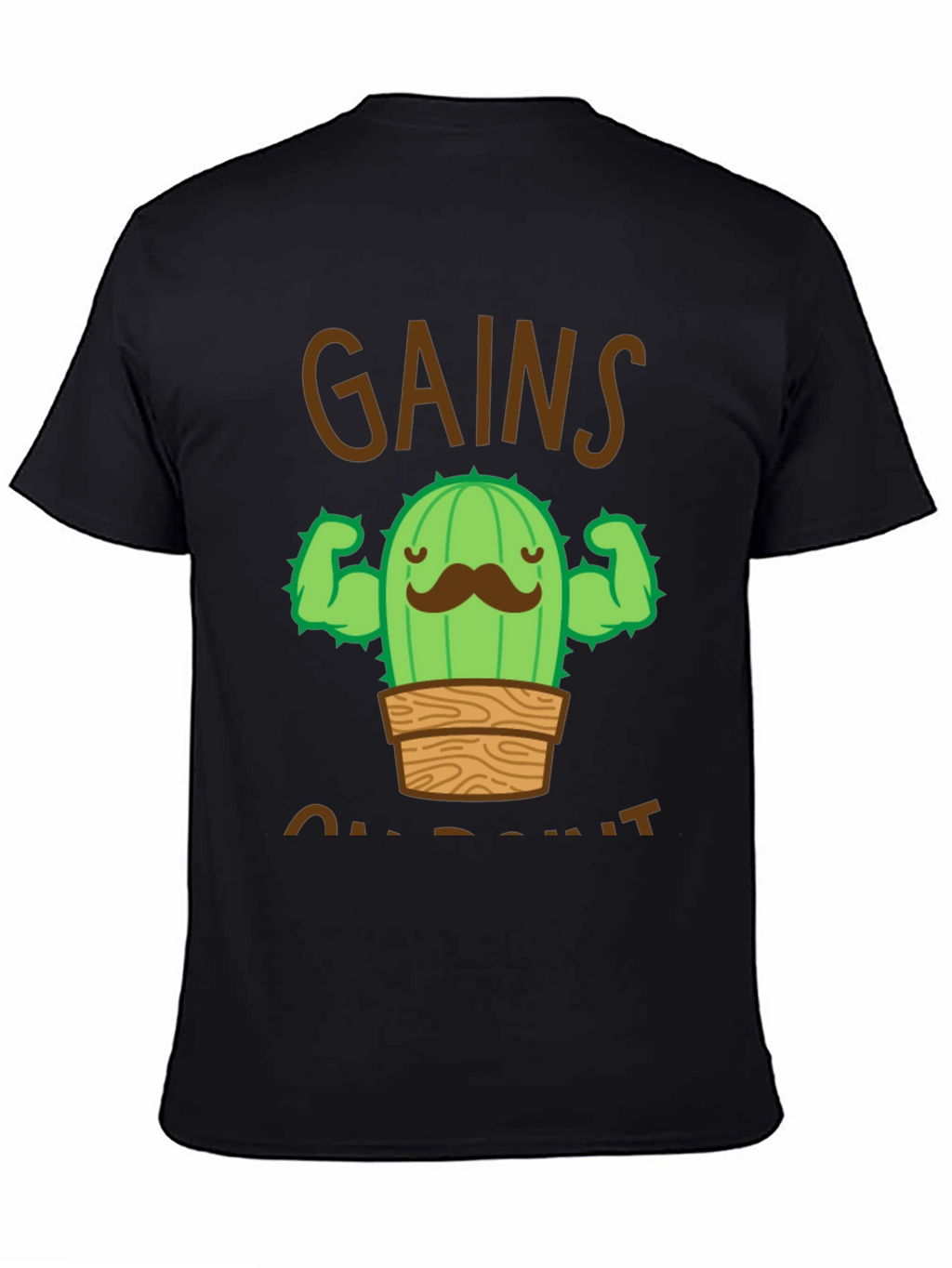 Gains Cactus Graphic Tee - Black