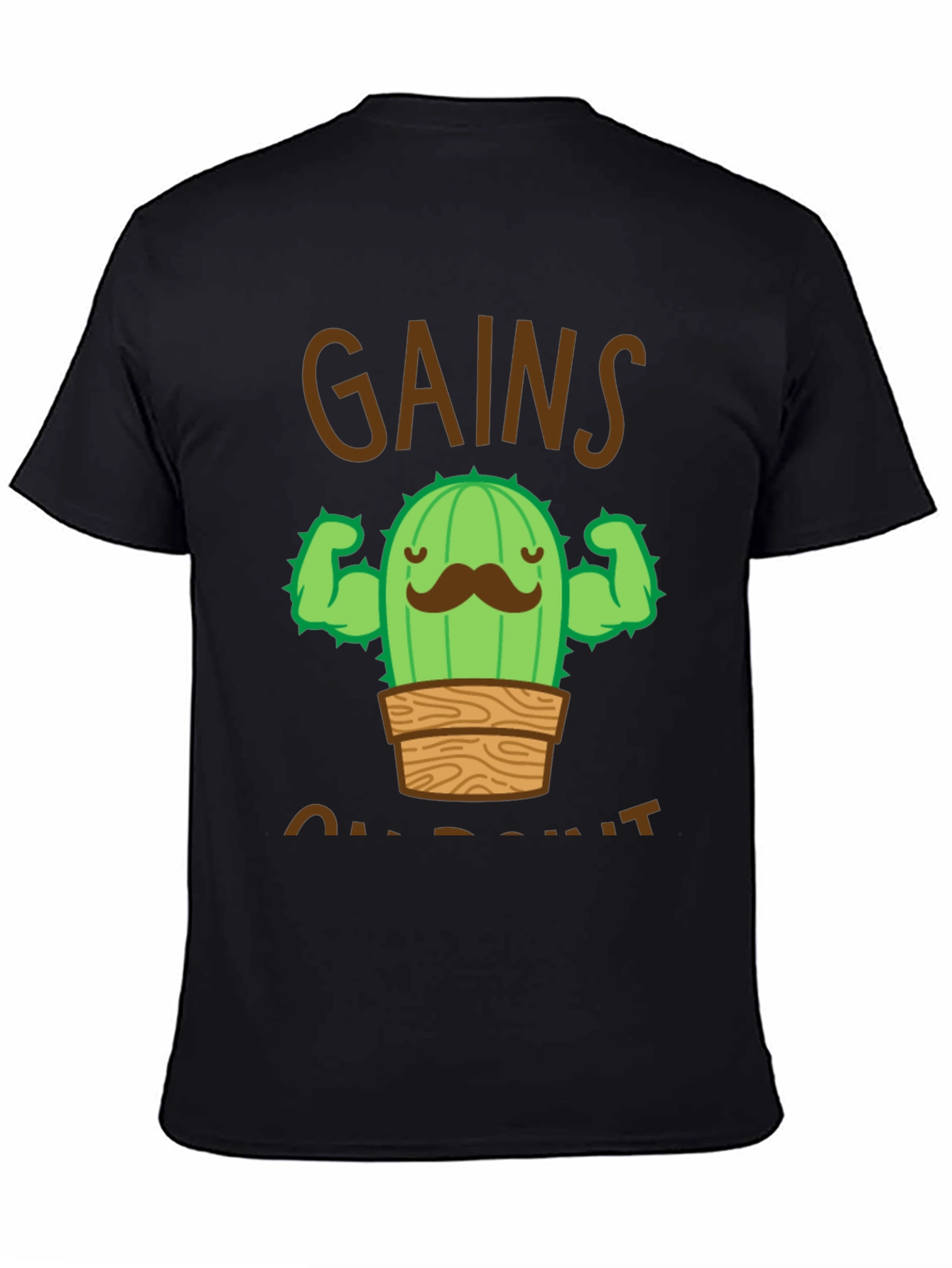 Gains Cactus Graphic Tee - Black