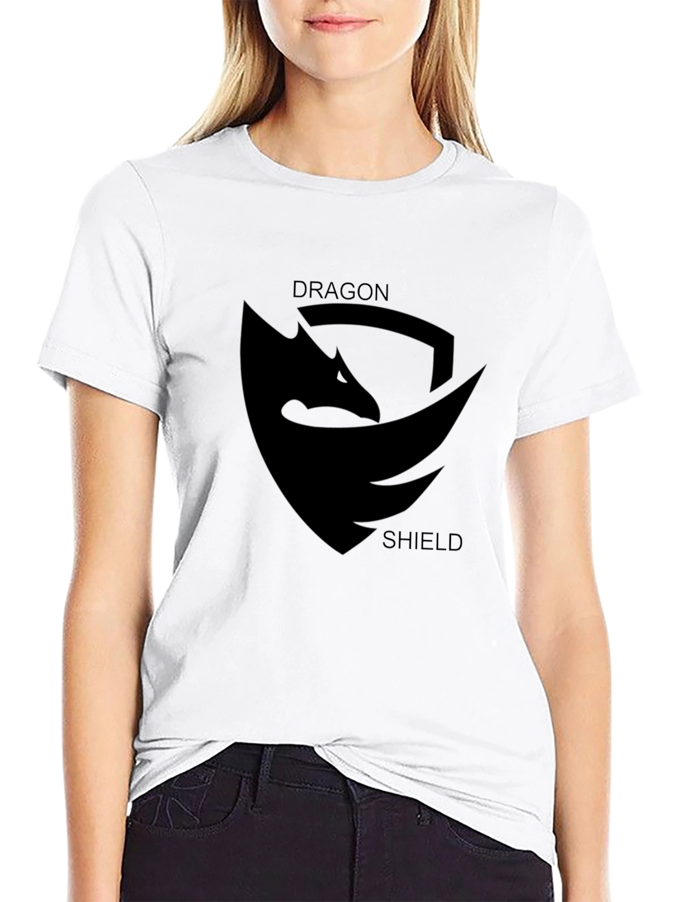 Dragon Shield Graphic Black T-Shirt