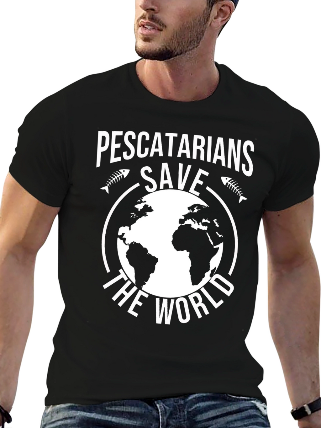 Pescetarians Save the World Graphic T-Shirt