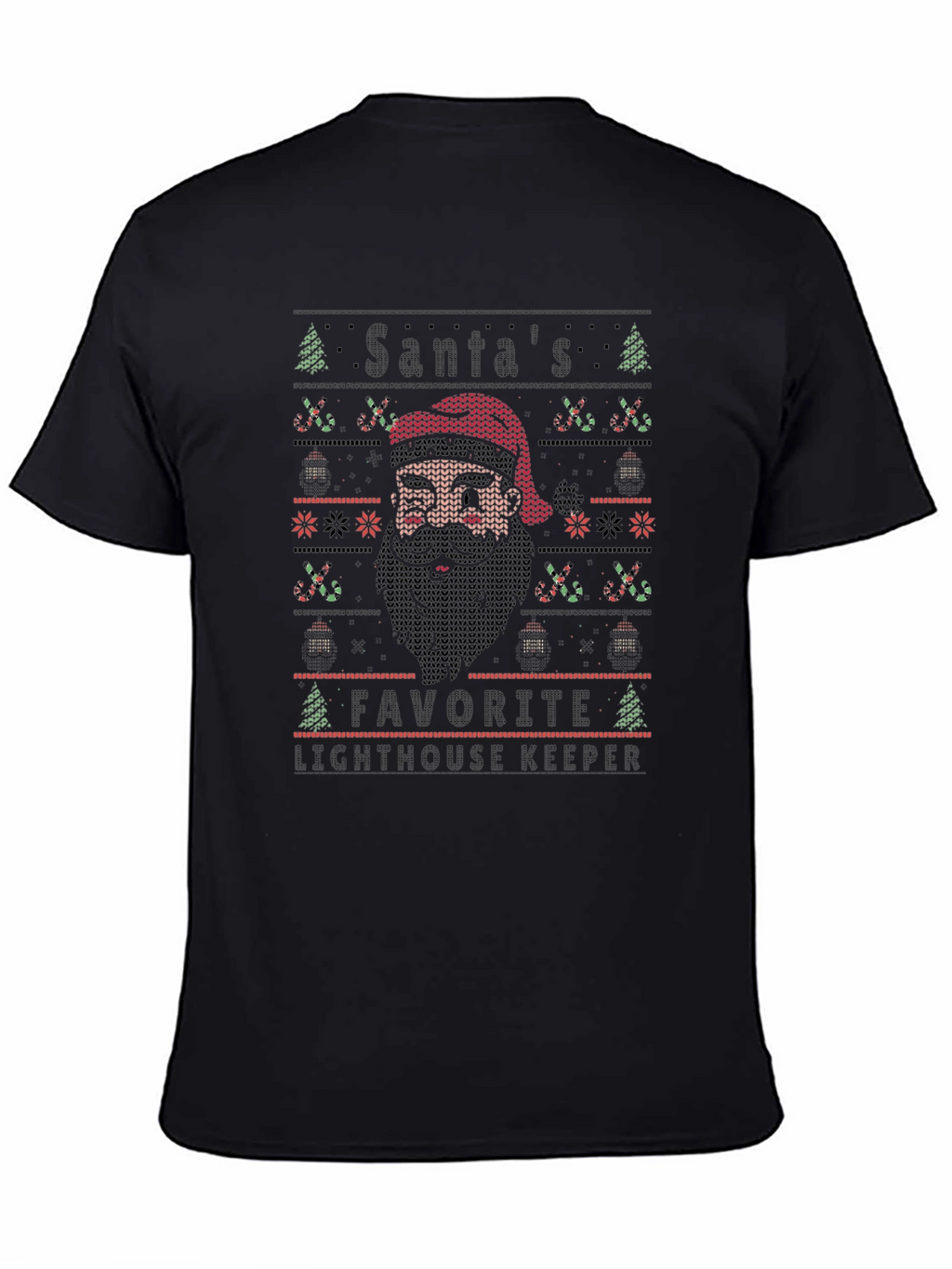 Santas Favorite Lighthouse Keeper Christmas T-Shirt