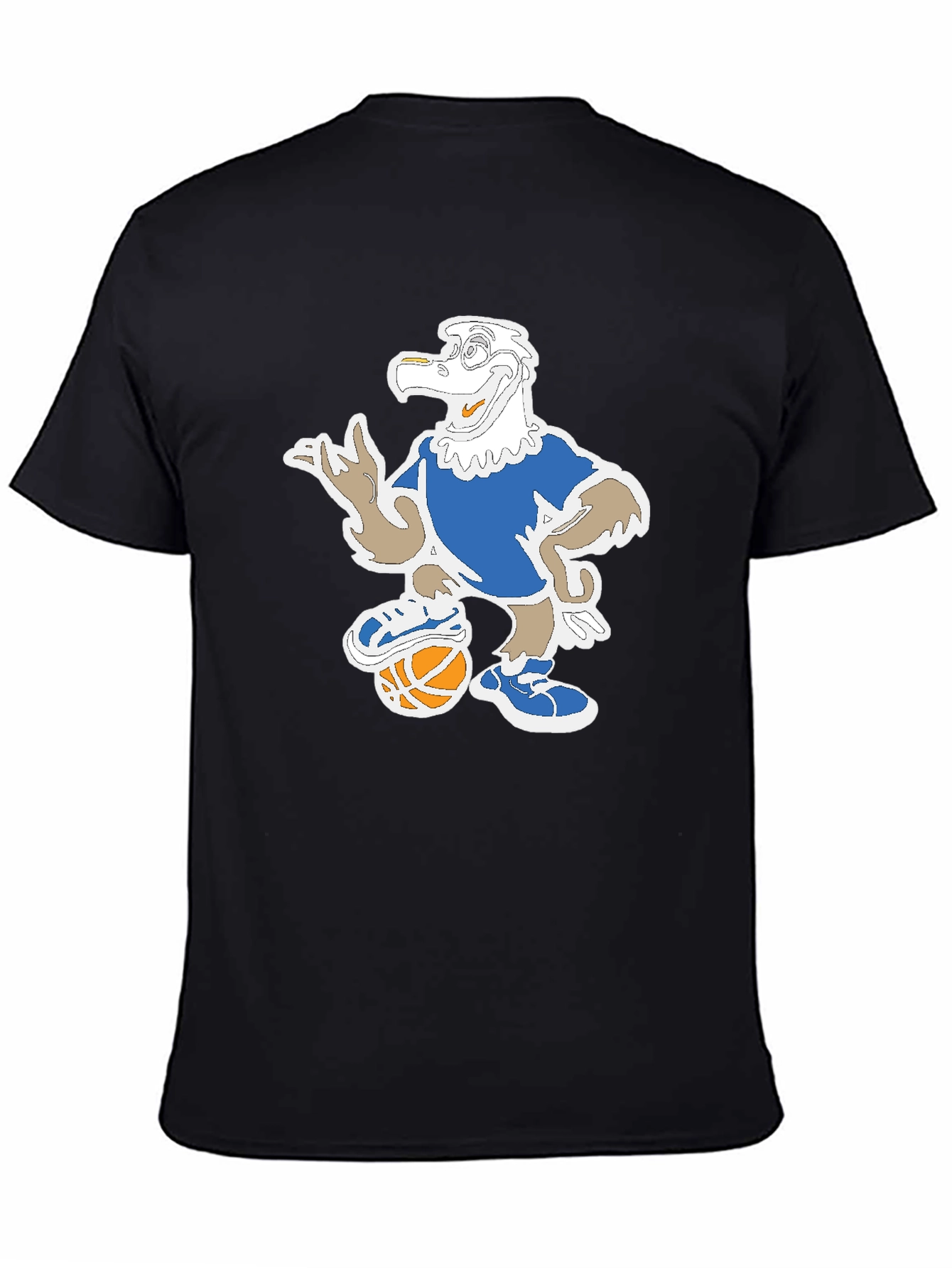 Cartoon Eagle Basketball T-Shirt