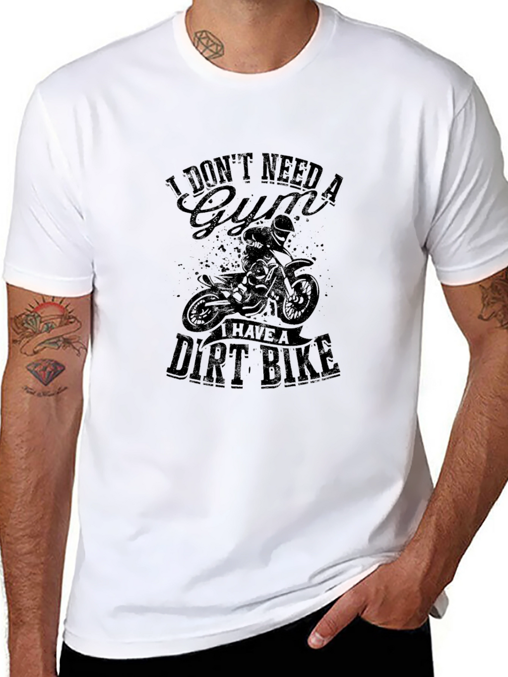 Dirt Bike T-Shirt - No Gym Needed!