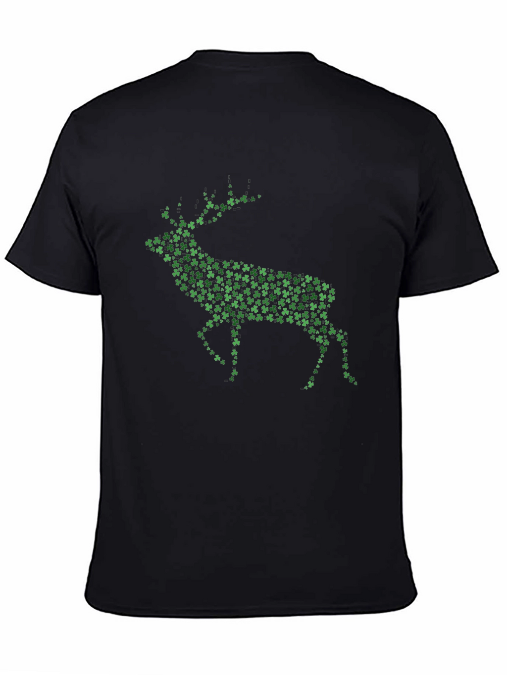 St. Patricks Day Deer Clover Graphic T-Shirt