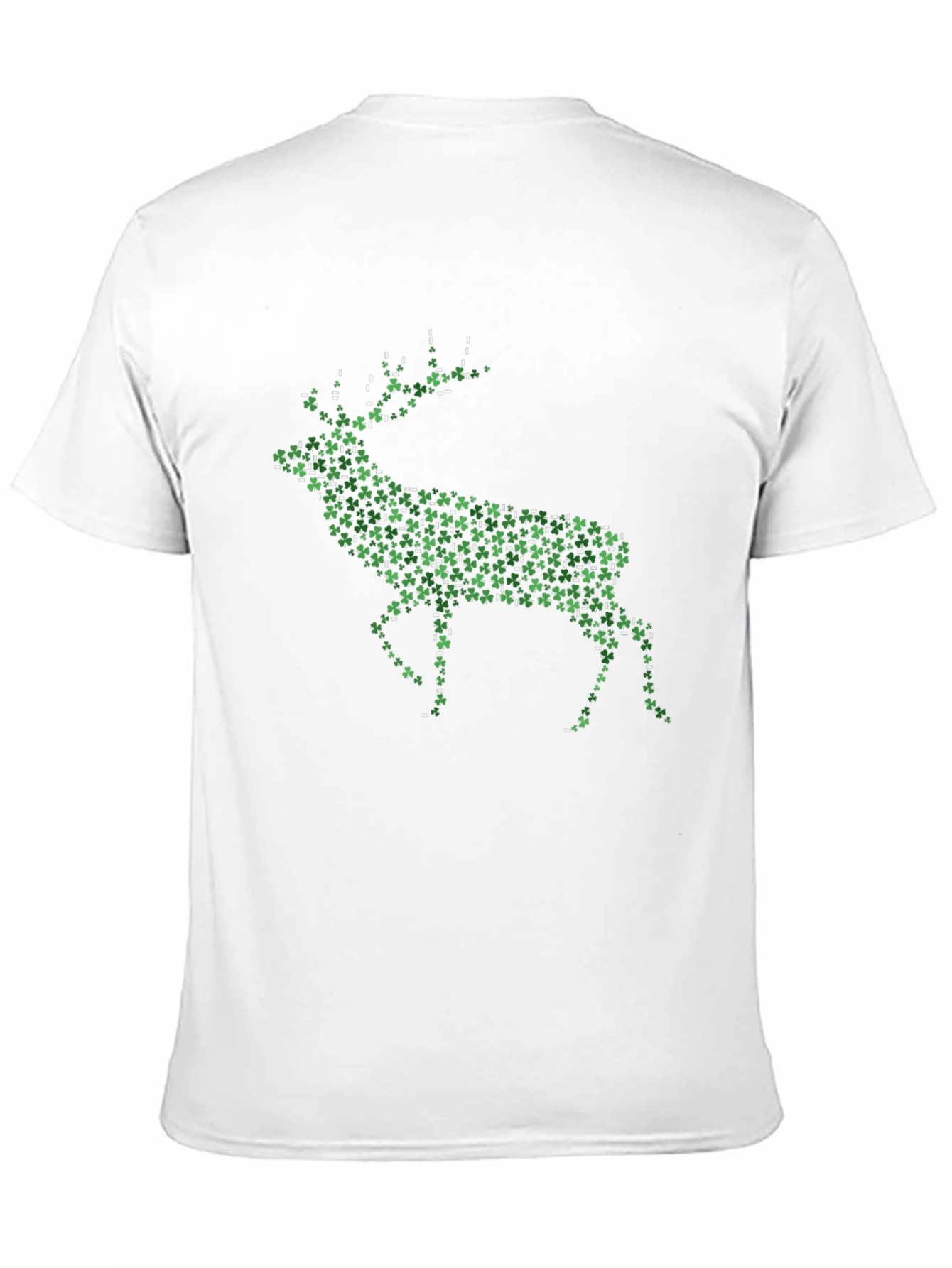 St. Patricks Day Deer Clover Graphic T-Shirt