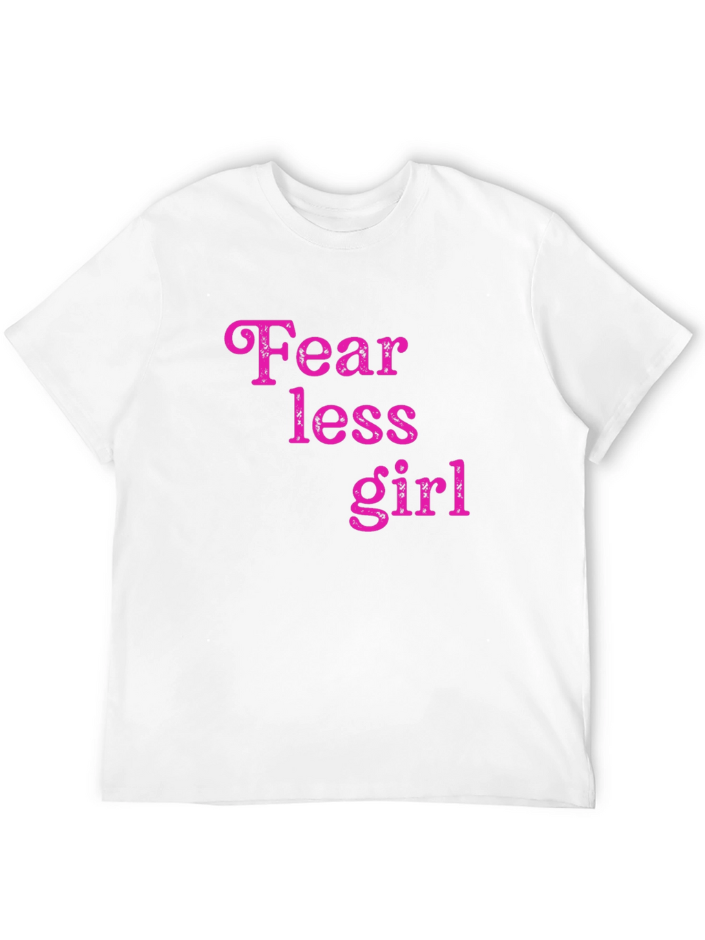 Fearless Girl Graphic Tee - Trendy Black Cotton T-Shirt