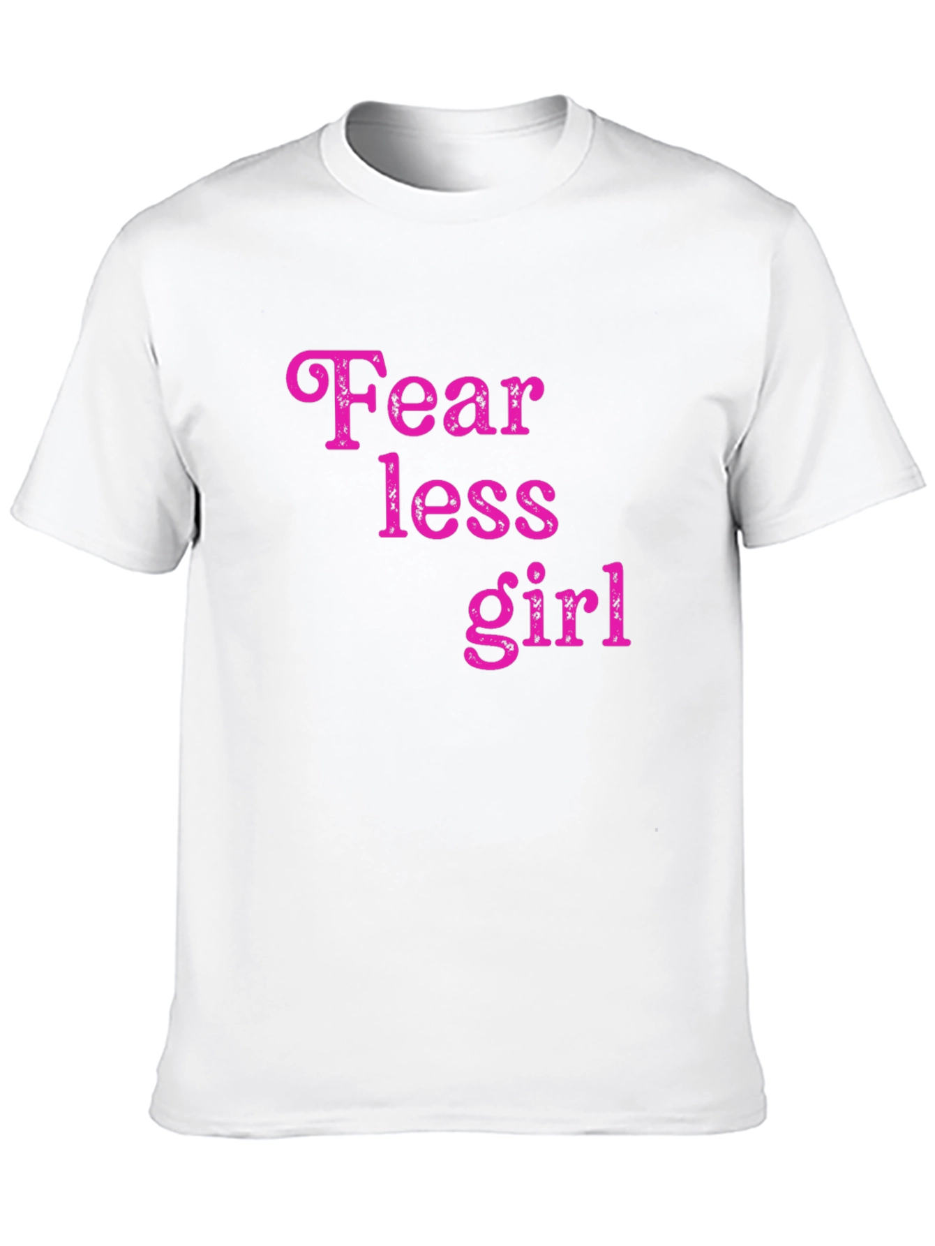 Fearless Girl Graphic Tee - Trendy Black Cotton T-Shirt