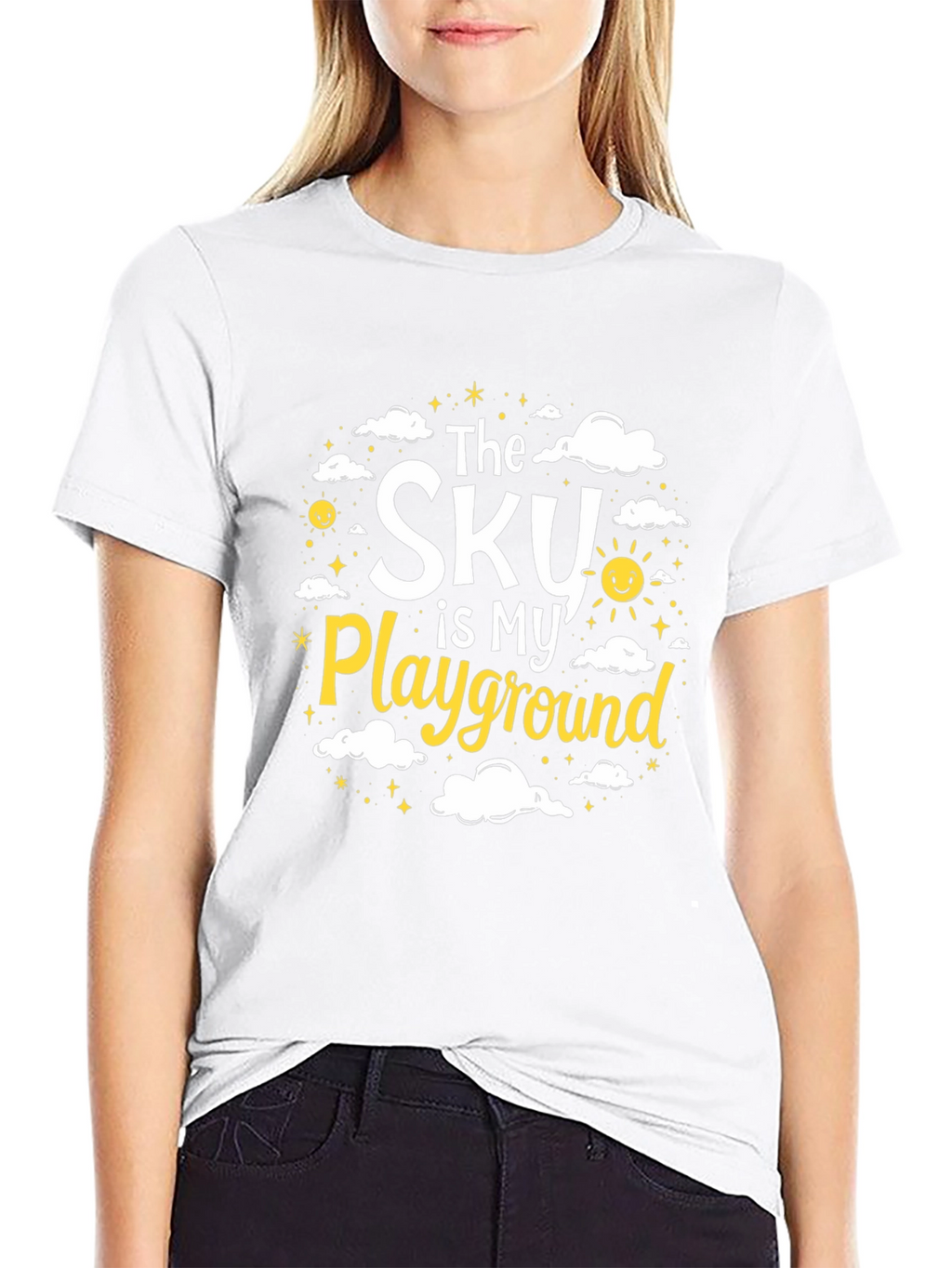 The Sky is My Playground Black T-Shirt