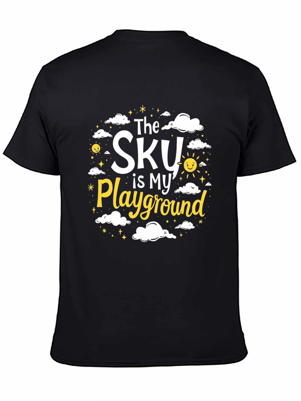 The Sky is My Playground Black T-Shirt