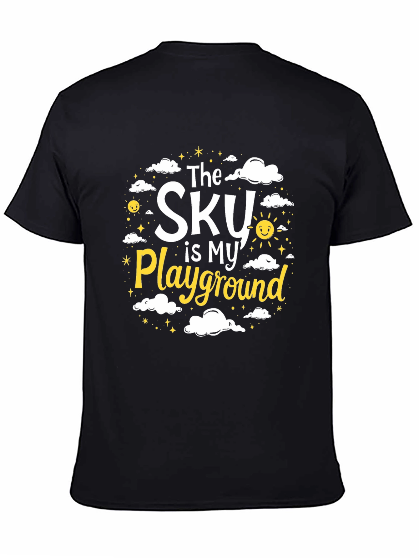 The Sky is My Playground Black T-Shirt