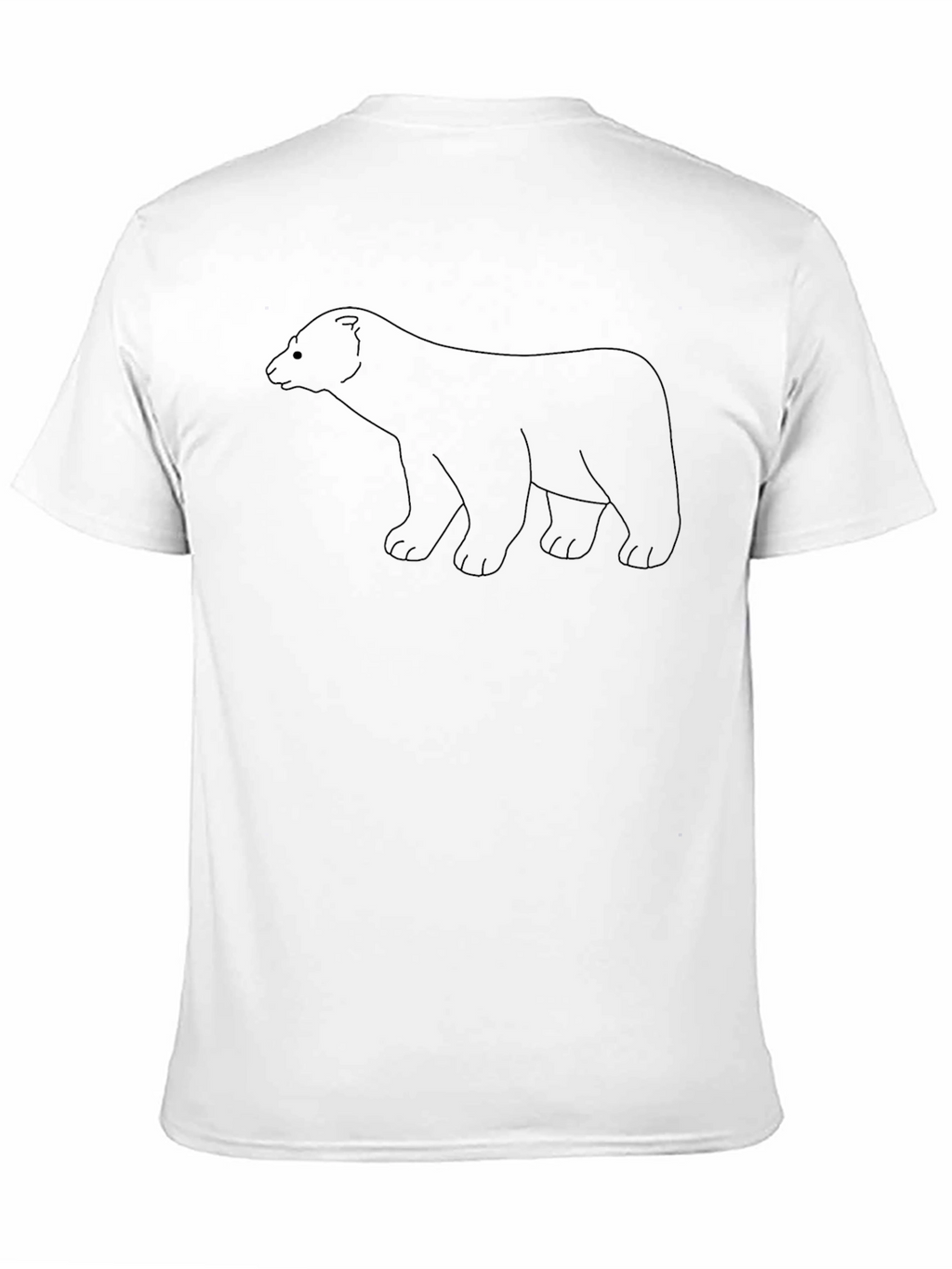 Black Bear Outline T-Shirt - Casual Style