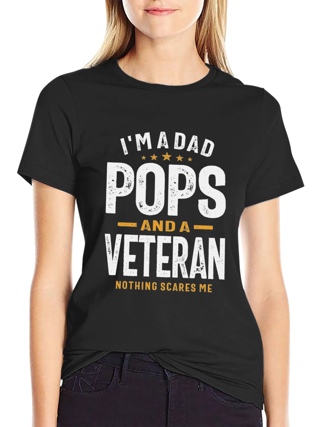 Im a Dad Pops Veteran T-Shirt